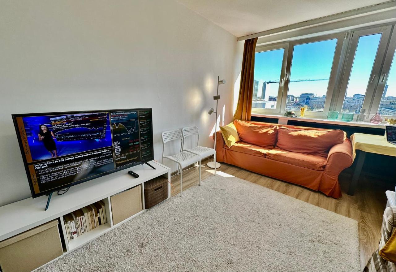 Super Apartament Brown 2X Metro Nowy Wifi Netflix Spotify Panorama Miasta Warschau Exterior foto