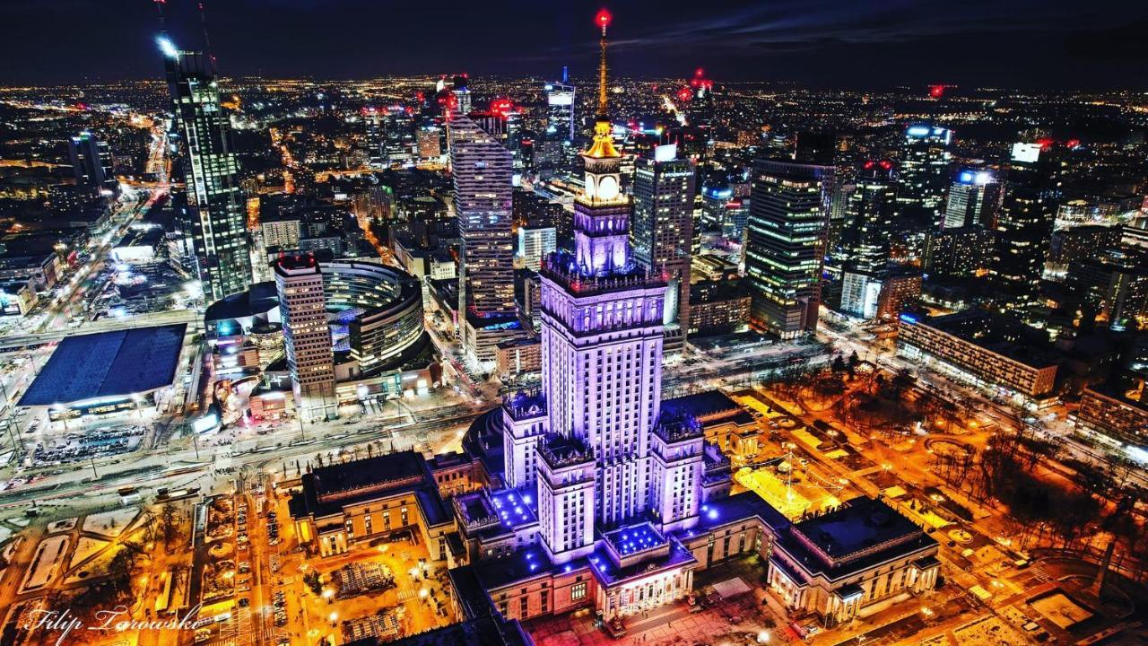 Super Apartament Brown 2X Metro Nowy Wifi Netflix Spotify Panorama Miasta Warschau Exterior foto