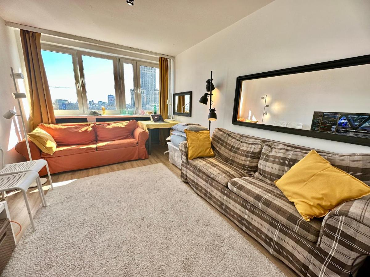 Super Apartament Brown 2X Metro Nowy Wifi Netflix Spotify Panorama Miasta Warschau Exterior foto