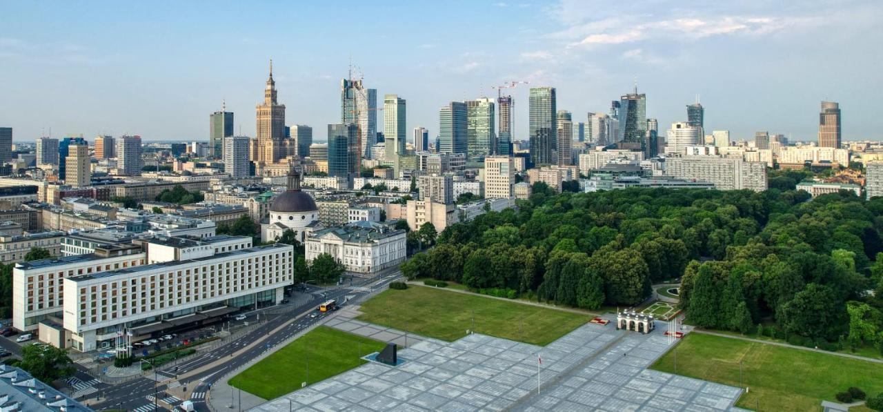 Super Apartament Brown 2X Metro Nowy Wifi Netflix Spotify Panorama Miasta Warschau Exterior foto