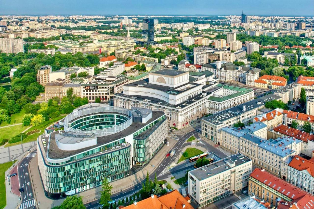 Super Apartament Brown 2X Metro Nowy Wifi Netflix Spotify Panorama Miasta Warschau Exterior foto