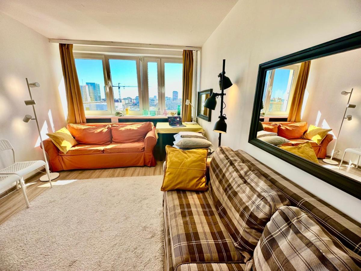Super Apartament Brown 2X Metro Nowy Wifi Netflix Spotify Panorama Miasta Warschau Exterior foto