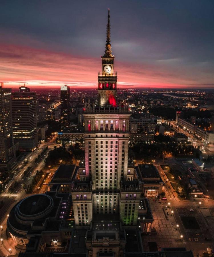 Super Apartament Brown 2X Metro Nowy Wifi Netflix Spotify Panorama Miasta Warschau Exterior foto